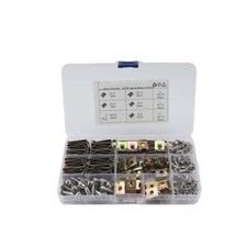 Car and Motorcycle Accessories 110Pcs U-Shaped Clamp U-shaped Reed Nut Fastener