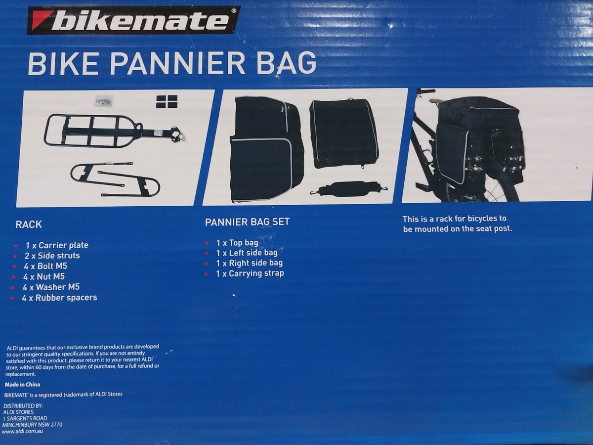 Aldi Bike Bag Bikemate Bike Pannier Bag Rack Aldi 51869 EC-BPB