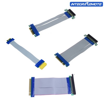 PCI-E 1X 4X 8X 16X Riser Card Ribbon Professional Extender Extension Cable