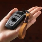 Genuine Leather Keychains Cowhide Weave Lanyard Car Keychain Keyring Accessories
