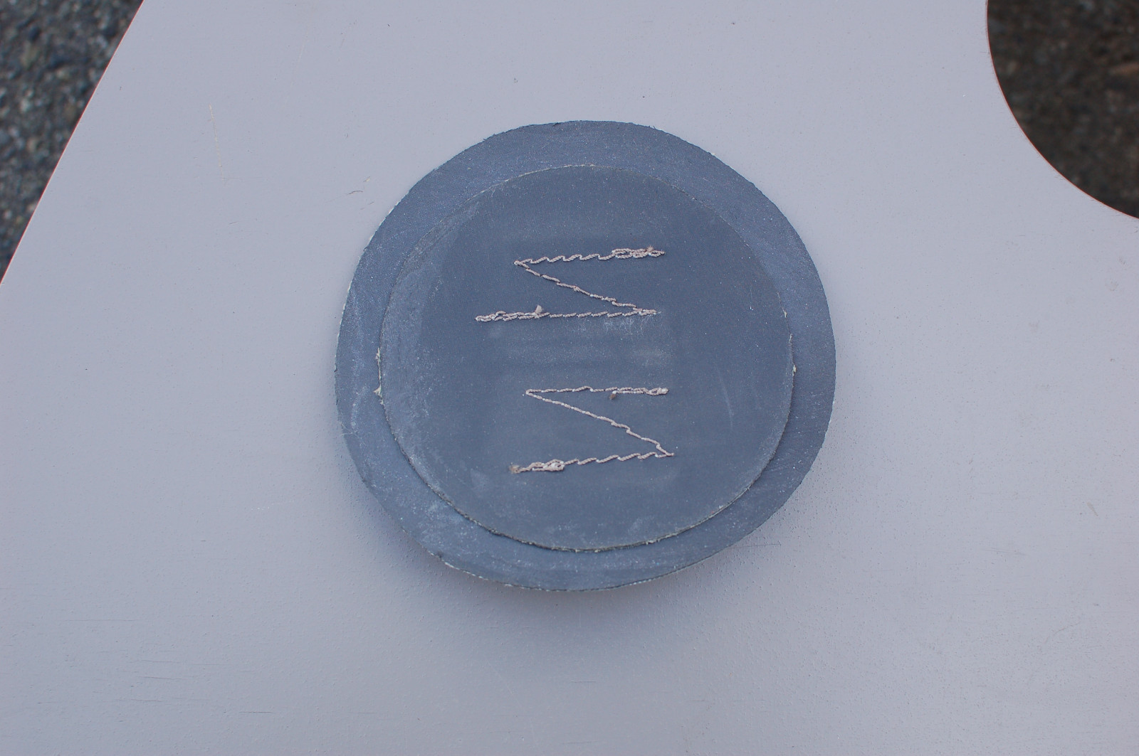 D-ring on Hypalon Patch for Inflatable boat Dinghy Hypalon 6
