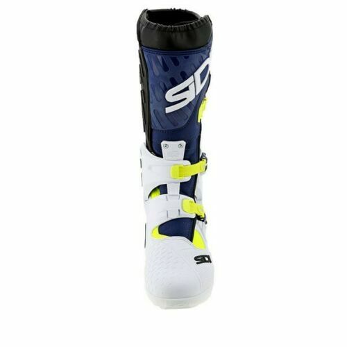 SIDI モトクロスブーツ ATOJO SRS ホワイト/ネイビー/イエロー NEW SIDI ATOJO SRS BOOTS YELLOW FLO WHITE BLUE CE OFF ROAD