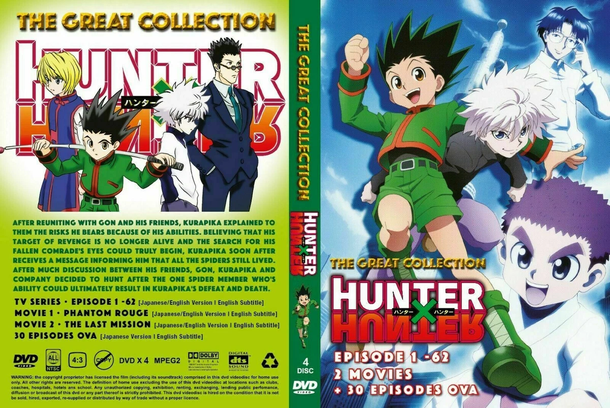 Hunter x Hunter 2011 The Great Collection Japanese Anime DVD English Dubbed  Mint