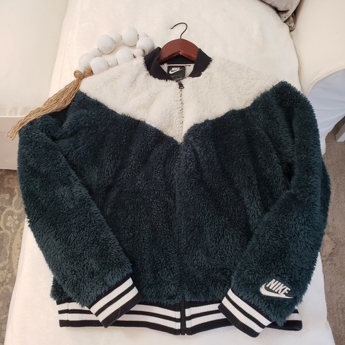 fuzzy nike coat