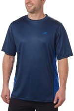40 Speedo Men s Swim Shirt- 87748287410-Navy- Small- New With Tags
