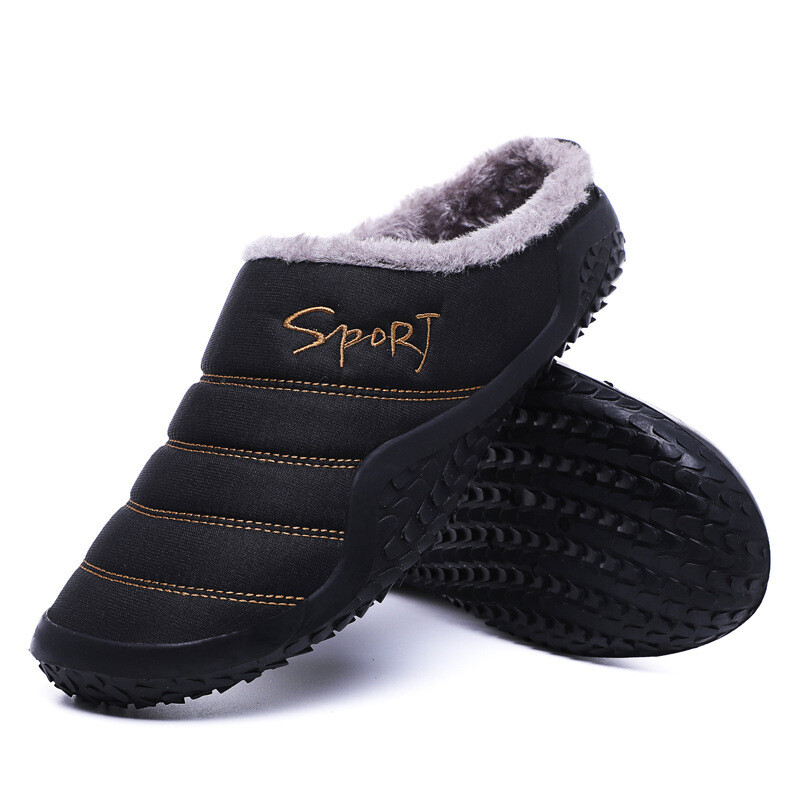 Slipper Comfort Winter Warm Slippers Mens Slip-on Shoes for Indoor