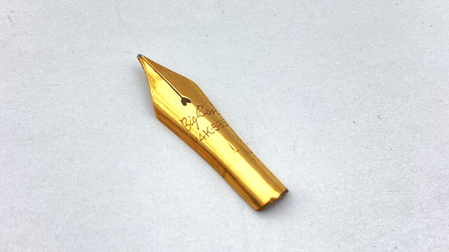 VINTAGE BIG BEN NO 1 FOUNTAIN PEN NIB ONLY SEMI FLEXIBLE 14K MEDIUM NIB DENMARK - Picture 2 of 6
