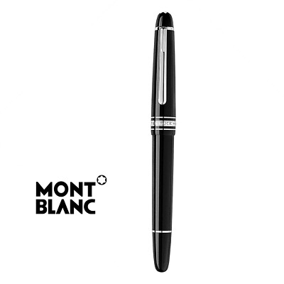 New MONTBLANC Meisterstuck 145 Platinum Line M Nib. Fountain Pen