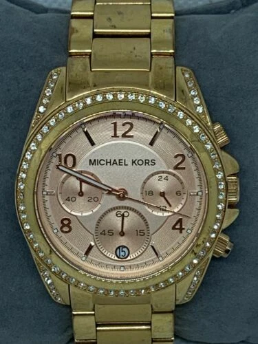Michael Kors MK5263 Orologio Donna Cronografo Oro Rosa Acciaio Inox B828