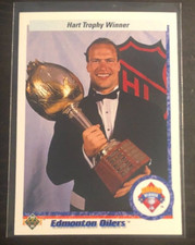 1990 Upper Deck Hockey MARK MESSIER Hart Trophy Winner #206 Oilers