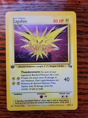 Zapdos (15/62) (Corrected Version) [Fossil Unlimited] – Pokemon Plug