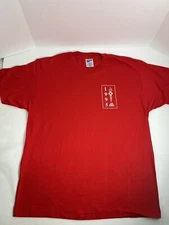 Vintage 1995 The Merck Games Red Single Stitch Shirt Size XL