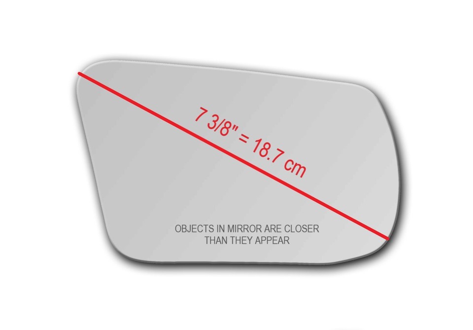 S-D487R Replacement Mirror Glass For 13-18 Nissan Altima