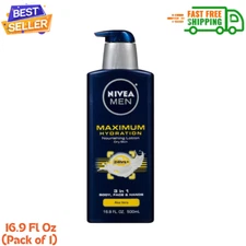 Nivea Men Maximum Hydration 3 in 1 Nourishing Lotion - Aloe Vera - 16.9 fl oz...