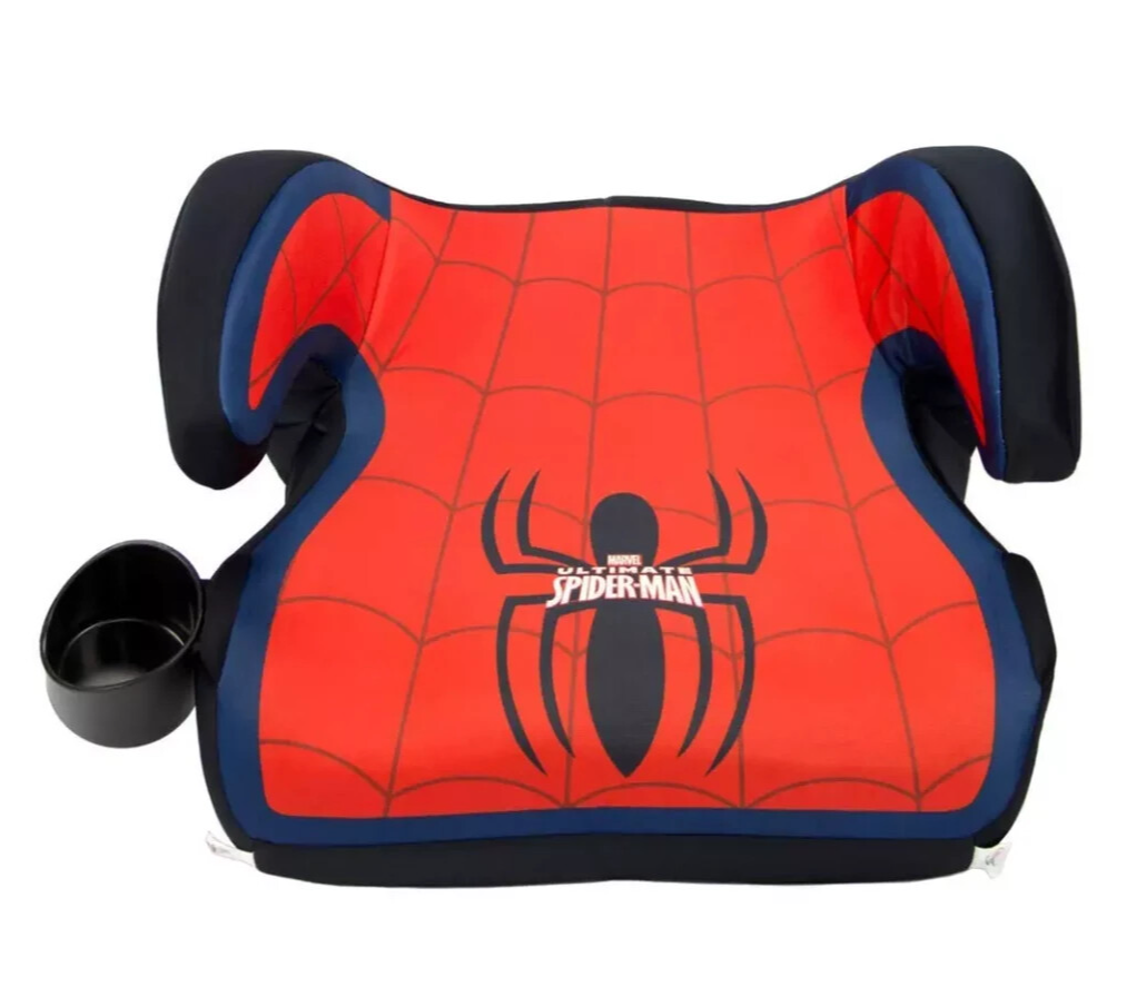Kids Spider-Man Backless Booster Car Seat Cup Holder by Kids Embrace