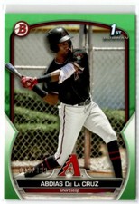 2023 Bowman Prospects Neon Green Abdias De La Cruz 046/399 Arizona Diamondbacks