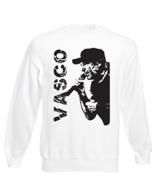 Sweatshirt von VASCO ROSSI - BLASCO v2 UNISEX Herren Damen Baby weiß schwarz Fanclub
