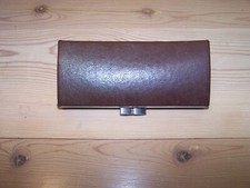 VTG Nicole Miller Brown Hard Eyeglass Glasses Case