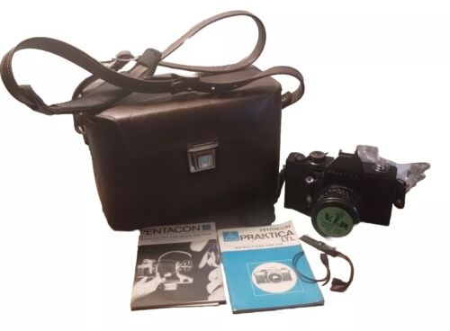 Praktica LTL Objektiv 35 mm Kamera Pentacon 50 mm 1,8 mit SLR-1600 Vintage Hartschale - Bild 1 von 20