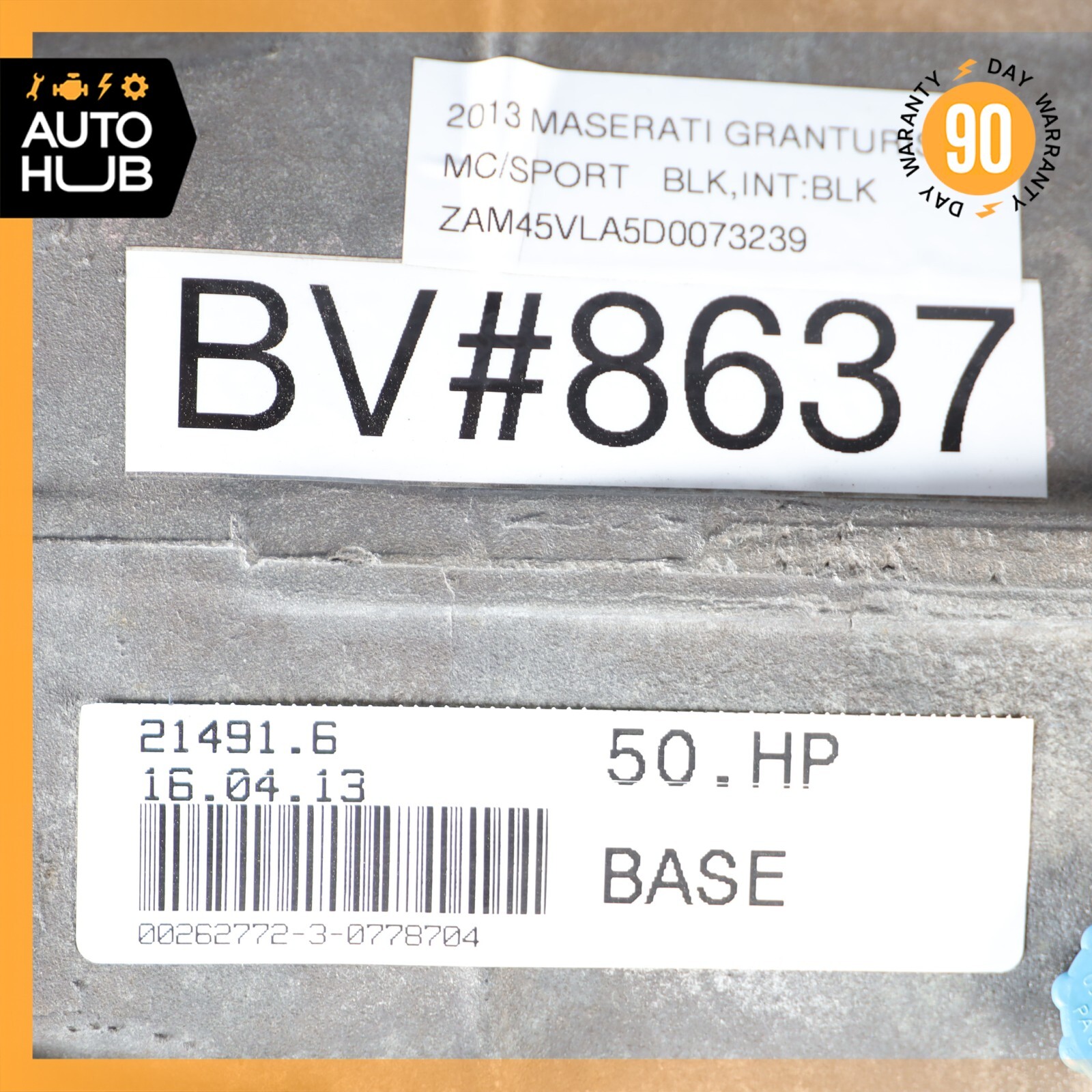 09-19 Maserati GranTurismo M145 4.7L 6HP26 50HP Automatic Transmission OEM 87k