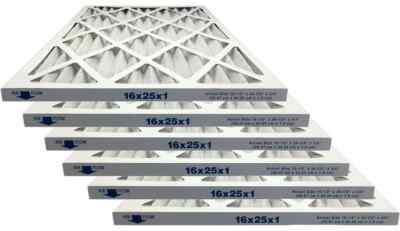 MERV 13 Air Filter Pack (16x20x1) - 6 Pack For Furnace/AC, Pleated Electrostatic