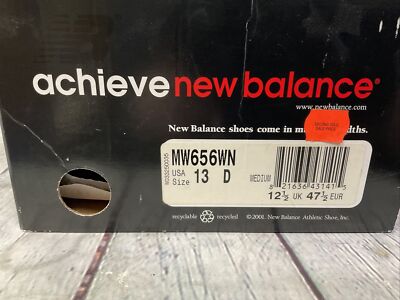 New Balance MW656WN Mens Athletic Shoes Size 13 White Blue New