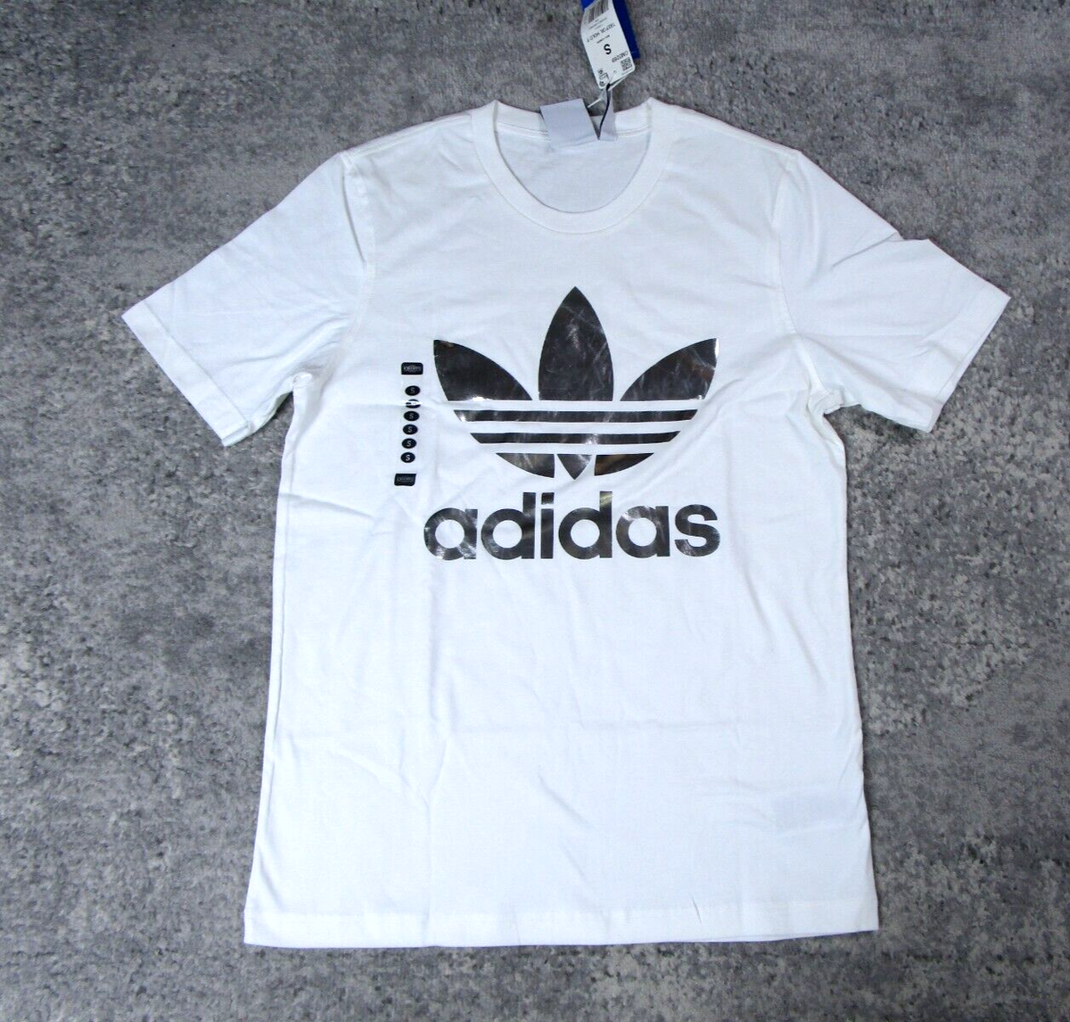 Adidas Originals Trefoil Holographic T-Shirt Men's Small White