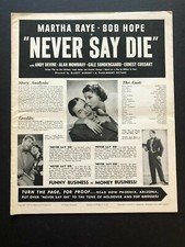 Never Say Die Original Movie Pressbook (1939) - 24 Pages -12" x 15"  EX+