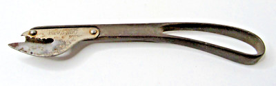 Rare Antique HSB Rev-O-Noc Cast Iron Can Opener Kitchen Farm Multi Tool -A15