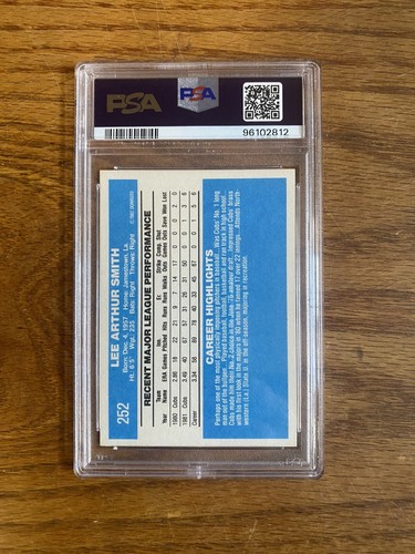 Donruss Lee Smith PSA 7 1982 - Foto 2 di 2