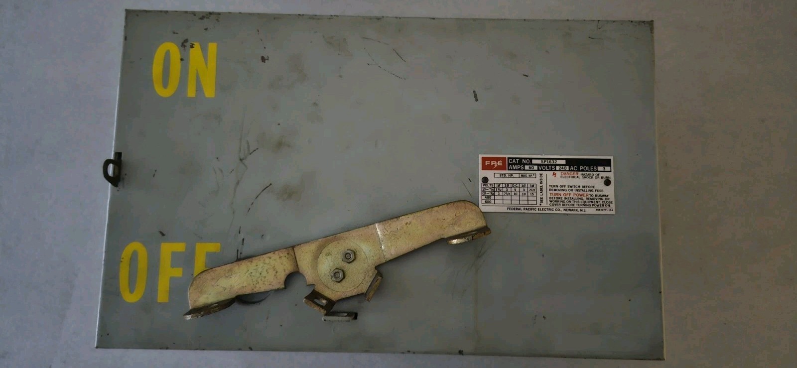 FPE/WESTINGHOUSE SP1632 60 AMP 240 VOLT BUSS PLUG