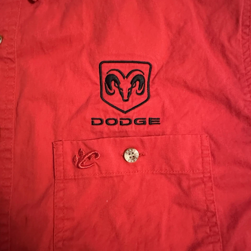 Vintage Chase Authentics Dodge Ram #9 Kasey Kahne NASCAR Button Up Shirt Men’s L - Image 2 of 4