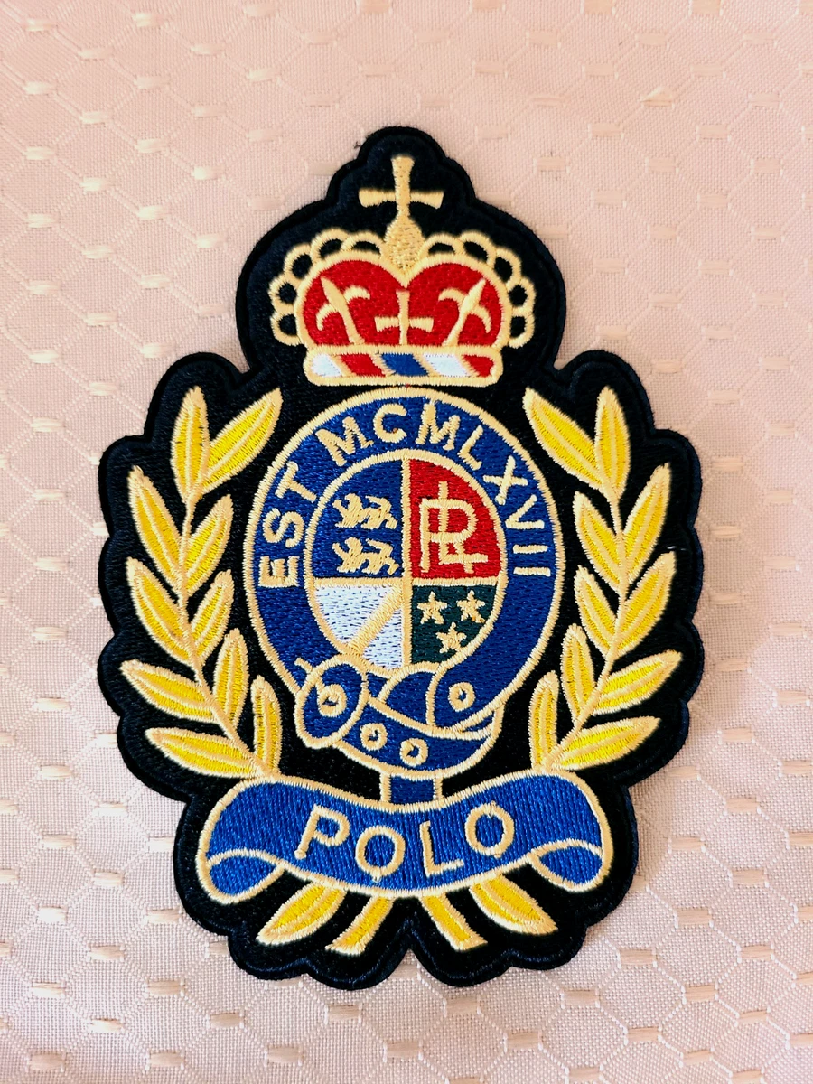 トップス 90s Polo Ralph Lauren Uni Crest Patch Rare Vintage POLO RALPH LAUREN Spell Out Uni Crest Patch