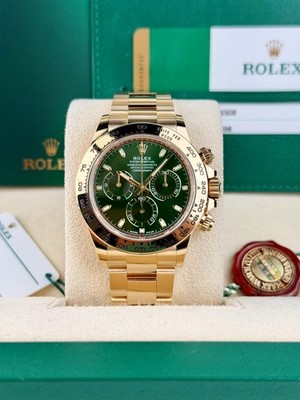 Rolex Daytona 40 Green/Green Index Oyster Preowned 2019 116508