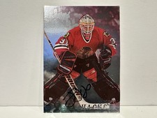 1998-99 ITG Be A Player Silver Auto Jeff Hackett #27 Auto Hockey Card NHL