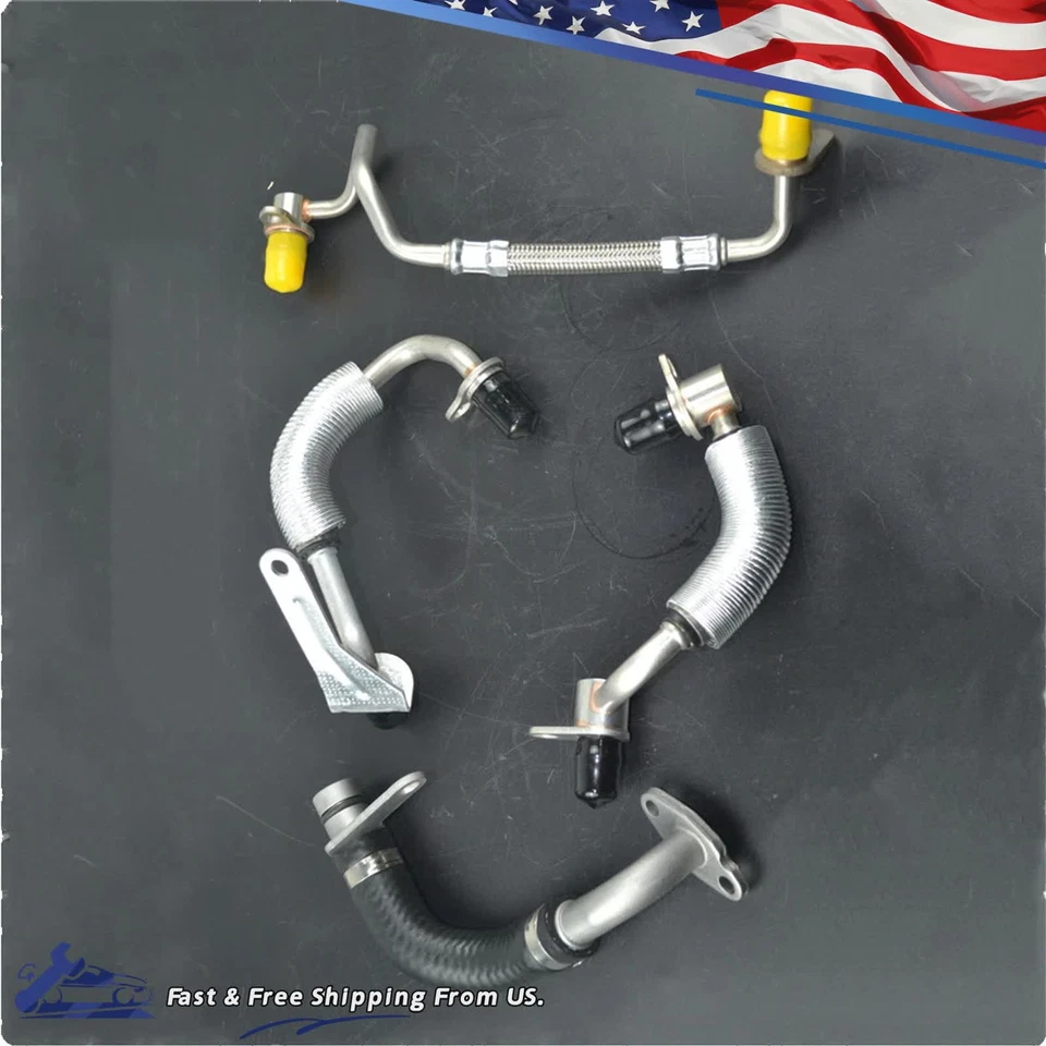 4Pcs Turbocharger Coolant Line Kit For BMW F10 F22 F20 F30 X1 X3 X4 X5 Z4 N20N26 Foto 4 de 4