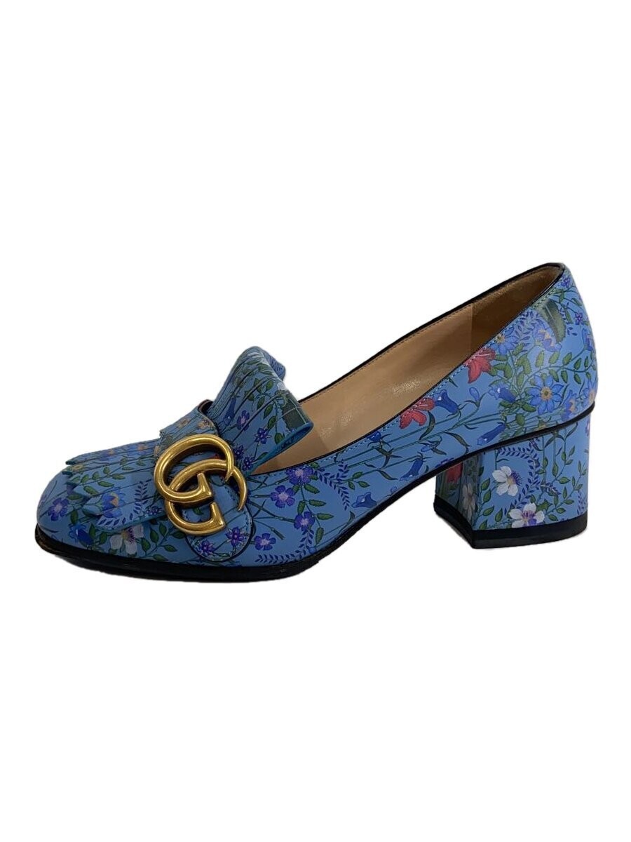 Gucci Mid Heel Pumps Blue With Logo Size 35.5 US About5.5 For Women thumbnail 13