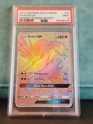 Pokémon Entei GX (Secret) 74/73 Shining Legends Holo PSA 9 | eBay