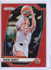 2024 Panini Prizm WNBA Marina Mabrey Red Prizm #d/299!! Connecticut Sun!!