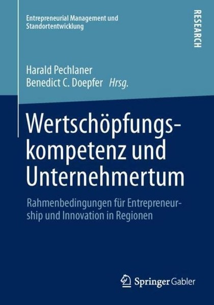 WertschöPfungskompetenz Und Unternehmertum Harald Pechlaner-image