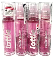 (4) Lottie Roller Glaze pH Color Changing Lip Oil Sealed RPL002 - Feeling Grape
