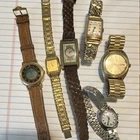 Vintage Bulova Waltham Timex Fossil Marcel Watch Lot 6