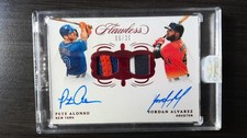 2020 Flawless Pete Alonso Yordan Alvarez Dual Patch Auto 6/20