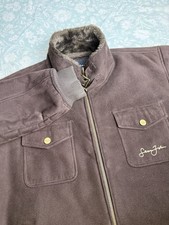 Sean John Suede Faux Fur Lined Mens Jacket L ...