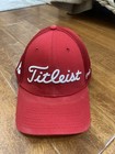 Titleist FJ FootJoy Pro V1 Stretch Fit Golf Hat Cap Fitted Unisex L/XL, Red — photo 1