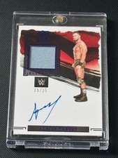 2023 WWE Panini Impeccable 💎 AUSTIN THEORY 💎 Elegance Patch Auto Amethyst /25