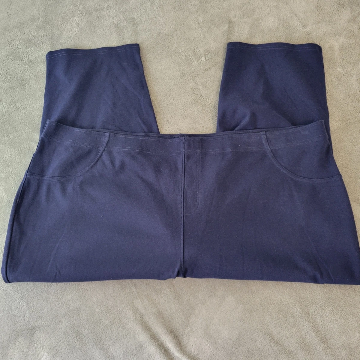 Nouveau Pantalon Femme Liz Claiborne Caillou Placis À Cordon Bleu Taille S