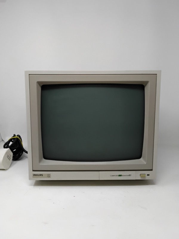 Philips Computer Monitor 80 - Vintage 12 inch CRT Display for Retro Gaming