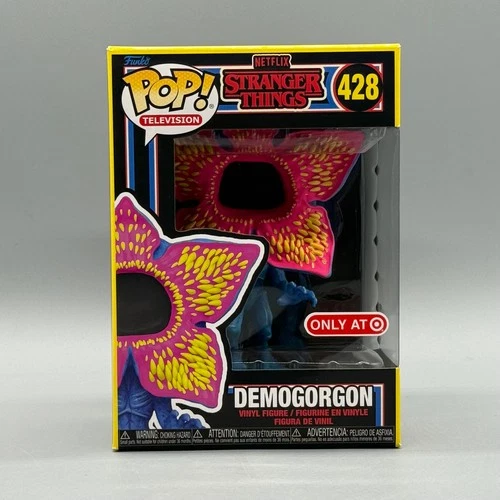 Funko Pop! #428 Demogorgon Stranger Things Blacklight Exclusive New w/ Protector