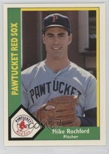 1990 CMC AAA Pawtucket Red Sox Green Back Mike Rochford #3 0q3